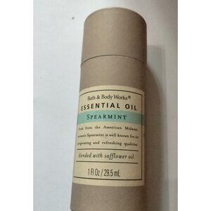 Bath Body Works Essential Oil Spearmint 1 Fl Oz Safflower Plants in Harmony